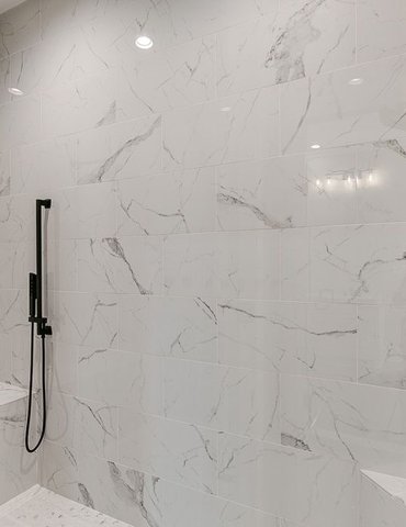 large custom shower